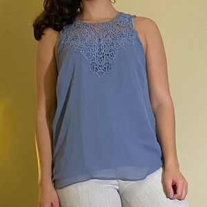 Grey blue tank top
